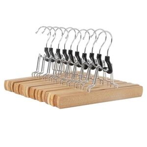 Wooden Pants Hangers with Clips
